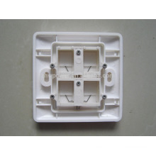 Placa de face de 4 portas, placa de parede Ethernet rj45 placa de parede, placa de parede de soquete rj45 com preço barato